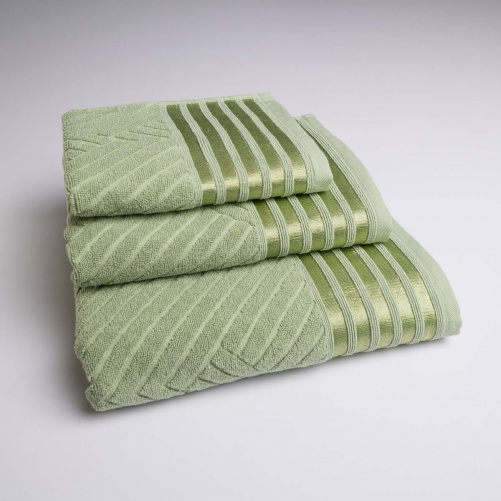 Набір махрових рушників SOFT 3шт GM Textile 40х70см, 50х90см, 70х140см 500г/м2 (М'ятний)