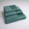 Набір махрових рушників SOFT 3шт GM Textile 40х70см, 50х90см, 70х140см 500г/м2 (Бірюзовий)