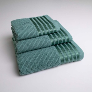 Набір махрових рушників SOFT 3шт GM Textile 40х70см, 50х90см, 70х140см 500г/м2 (Бірюзовий)