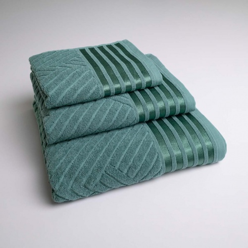 Набір махрових рушників SOFT 3шт GM Textile 40х70см, 50х90см, 70х140см 500г/м2 (Бірюзовий)