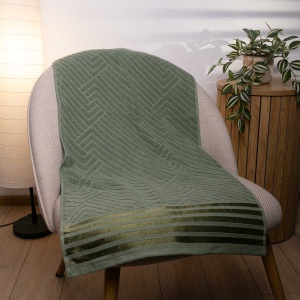 Комплект махрових рушників SOFT 2шт GM Textile 50х90см, 70х140см 500г/м2 (Хакі)