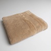 Рушник банний махровий з велюровим бордюром GM Textile 100х150см 500г/м2 (Капучино)