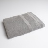 Набір банних махрових рушників з велюровим бордюром 4шт GM Textile 50х70см, 50х90см, 50х90см, 70х140см (Сірий)