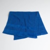 Рушник банний махровий з велюровим бордюром GM Textile 70х140см 500г/м2 (Синій)