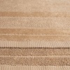 Набір банних махрових рушників з велюровим бордюром 2шт GM Textile 50х70см, 70х140см (Капучино)