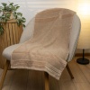 Рушник банний махровий з велюровим бордюром GM Textile 70х140см 500г/м2 (Капучино)