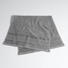 Рушник банний махровий з велюровим бордюром GM Textile 70х140см 500г/м2 (Сірий)