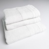 Набір махрових рушників з велюровим бордюром 3шт GM Textile 50х90см, 50х90см, 70х140см 500г/м2 (Білий)