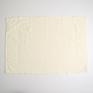 Махровий рушник для ніг з прямокутником GM Textile 50х70см 380г/м2 (Ваніль)