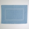 Махровое полотенце для ног с прямоугольником GM Textile 50х70см 380г/м2 (Голубой)
