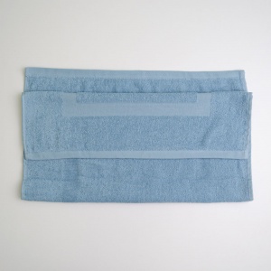 Махровий рушник для ніг з прямокутником GM Textile 50х70см 380г/м2 (Блакитний)