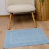Махровое полотенце для ног с прямоугольником GM Textile 50х70см 380г/м2 (Голубой)