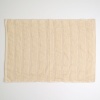 Махровое полотенце для ног с полосками GM Textile 50х70см 450г/м2 (Бежевый)