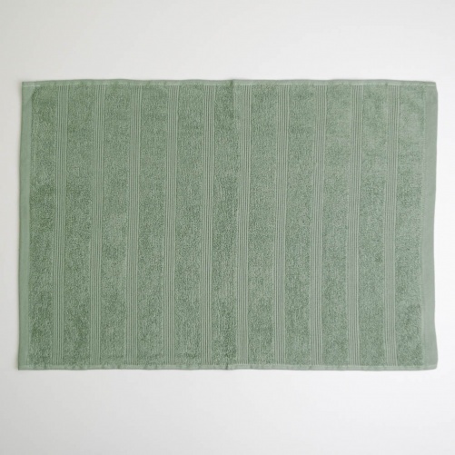 Махровое полотенце для ног с полосками GM Textile 50х70см 450г/м2 (Мятный)