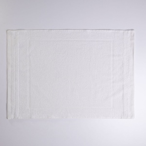Рушник махровий для ніг Килимок GM Textile 50х70см 500г/м2 (Білий)