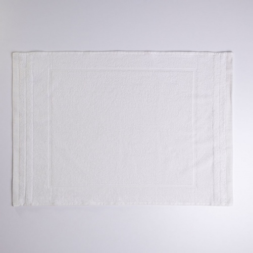Рушник махровий для ніг Килимок GM Textile 50х70см 500г/м2 (Білий)
