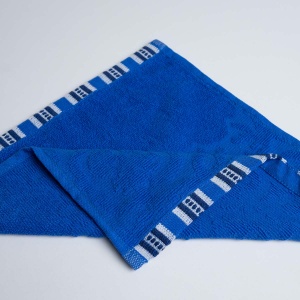 Рушник кухонний махровий з орнаментом GM Textile 30х30см 400г/м2 (Синій)