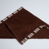 Рушник кухонний махровий з орнаментом GM Textile 30х30см 400г/м2 (Коричневий)