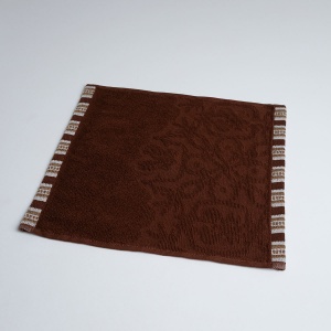Рушник кухонний махровий з орнаментом GM Textile 30х30см 400г/м2 (Коричневий)