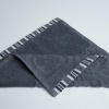 Рушник кухонний махровий з орнаментом GM Textile 30х30см 400г/м2 (Сірий)