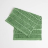 Махровое кухонное полотенце с полосками 30х50 см 400г/м2 GM Textile (Зеленый)