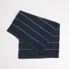 Махровое кухонное полотенце с полосками 30х50 см 400г/м2 GM Textile (Черный)