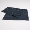 Махровое кухонное полотенце с полосками 30х50 см 400г/м2 GM Textile (Черный)