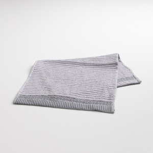 Махровий кухонний рушник з бордюром 30х50 см 400г/м2 GM Textile (Світло-сірий)