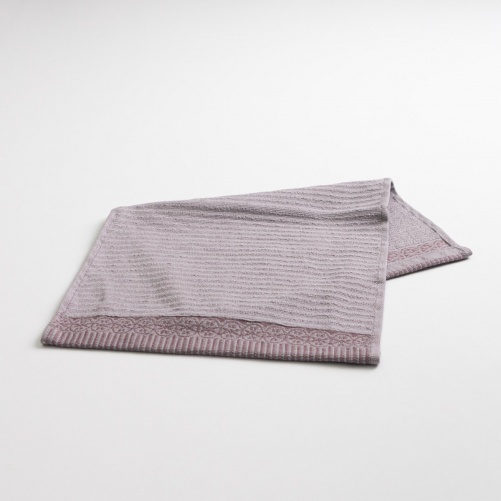 Махровое кухонное полотенце с бордюром 30х50 см 400г/м2 GM Textile (Пепельный)