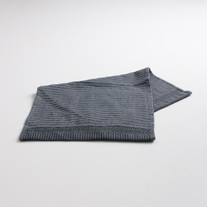 Махровий кухонний рушник з бордюром 30х50 см 400г/м2 GM Textile (Сірий)