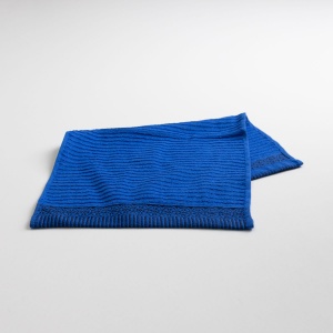 Махровий кухонний рушник з бордюром 30х50 см 400г/м2 GM Textile (Синій)
