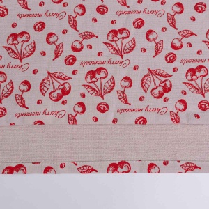 Махровий кухонний рушник Вишня 40х60 см 300г/м2 GM Textile (Червоний)