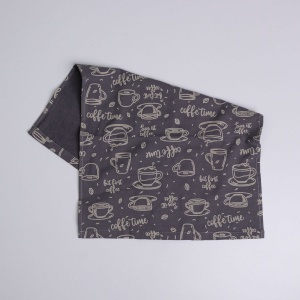 Махровий кухонний рушник Кава 40х60 см 300г/м2 GM Textile (Темно-сірий)