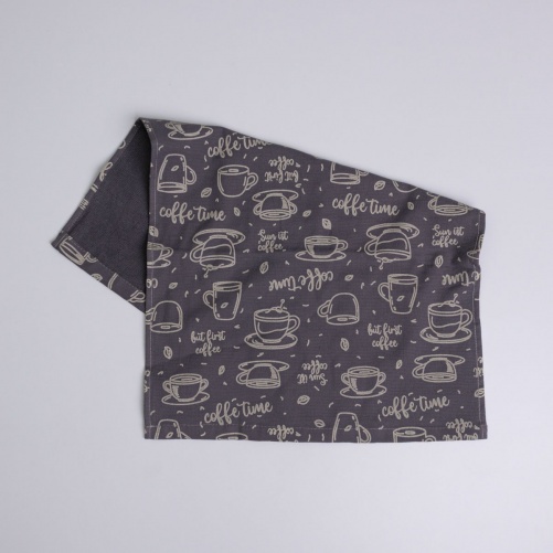 Махровий кухонний рушник Кава 40х60 см 300г/м2 GM Textile (Темно-сірий)