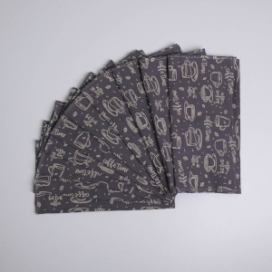 Набір махрових рушників Кава 40х60 см 10шт 300г/м2 GM Textile (Темно-сірий)