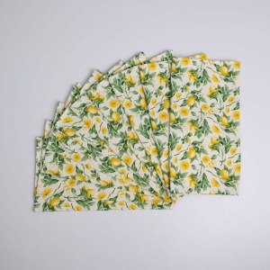 Набір махрових рушників Лимони 40х60 см 10шт 300г/м2 GM Textile (Салатовий)