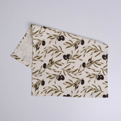 Махровий кухонний рушник Оливки 40х60 см 300г/м2 GM Textile (Бежевий)