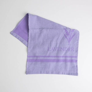 Рушник кухонний Lavender 30x50 см пестротканий 260 г/м2 100% бавовна (Сіро-лавандовий)