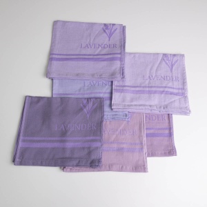 Набір пестротканих рушників Lavender 30х50см 12 шт 100% хлопок 260г/м2 (6 кольорів)
