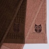 Набор кухонных махровых полотенец 2шт GM Textile 30x50см, 30x50см Совы 400г/м2 (Бежевый/Коричневый)