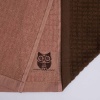 Набор кухонных махровых полотенец 2шт GM Textile 30x50см, 30x50см Совы 400г/м2 (Бежевый/Коричневый)