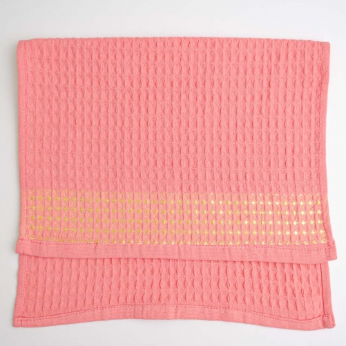 Полотенце вафельное GM Textile 40х60см 280г/м2 (Розовый)
