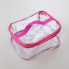 Прозора косметичка Л - 26x19x13 см (Рожевий)