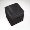 Короб з кришкою 30х30х30см для зберігання речей HY-Kr-black (Чорний)